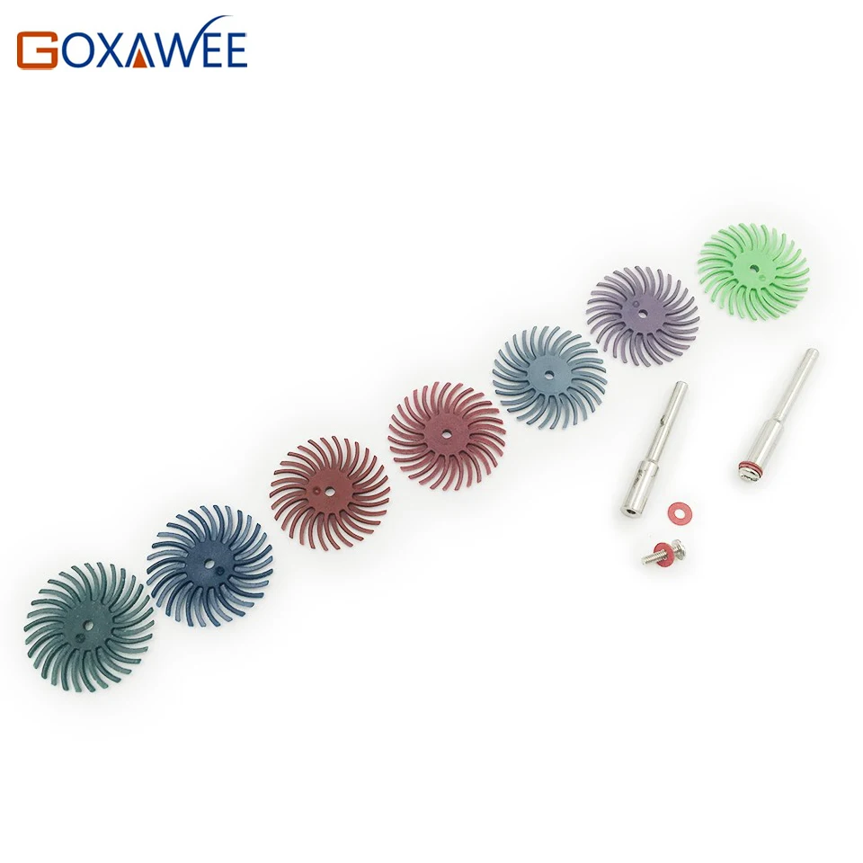 20pcs Rotary Tool Accessories For Dremel Radial Brush Abrasive Tools Mini Grinding Wheels Drill Bit For