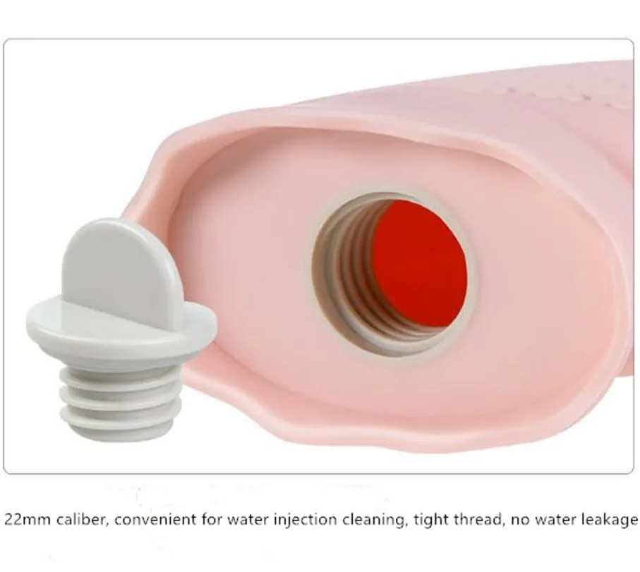 Силиконовые горячей воды Бутылка Воды водяная грелка теплый дворец грелки для рук мини портативный взрывозащищенный обувь с плюшевой