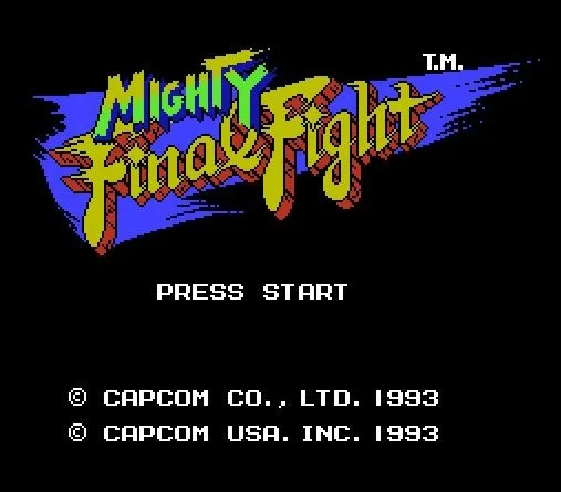 Могучий финальный бой английская версия 72 булавки 8bit игра Карта Прямая