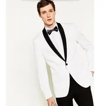 Блейзер Мужская шаль воротник мужской костюм куртка Красивый A для зерна пряжки досуг Свадебные платья гостей