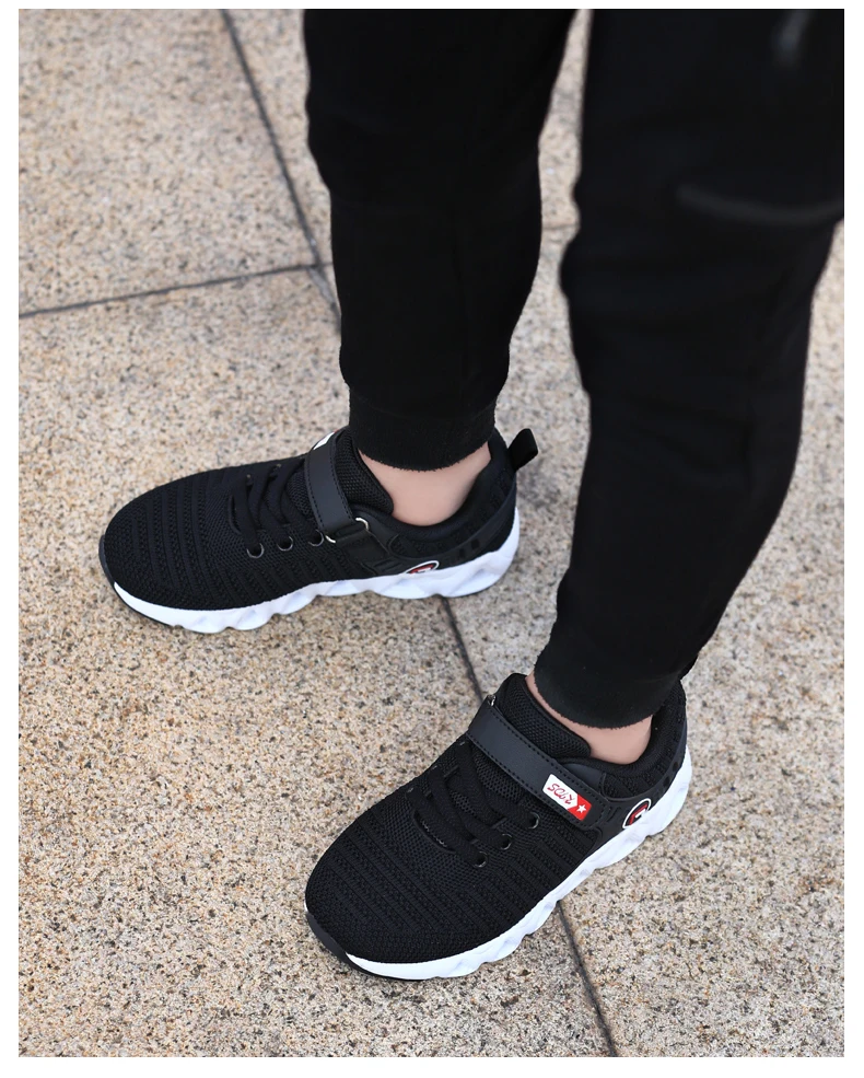 Primavera Outono Marca Crianças Sapatos Antiderrapante Correndo Meninos Moda Respirável Tênis Meninas Esportivos Casuais 2020 26 High Quality Mamãe e Bebê