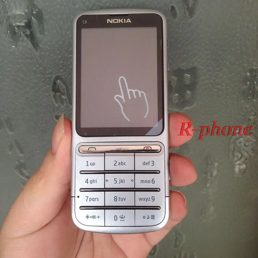 Оригинальный Nokia C3 01 мобильный телефон русская клавиатура разблокирована