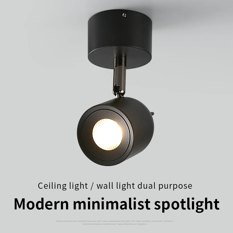 Puluoti современный простой угловой прикрепляемый к потолку лампочка, светодиодный прожектор