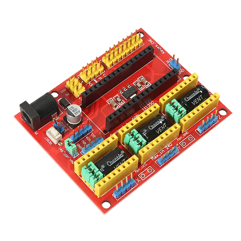 CNC Щит V4 гравировальный станок модуль/A4988 Драйвер Плата расширения для arduino Diy Kit