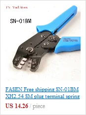 Fasen HSC8 16-4D сочетание инструменты мини-тип саморегулируемая опрессовка плоскогубцы изолированные и неизолированных наконечников