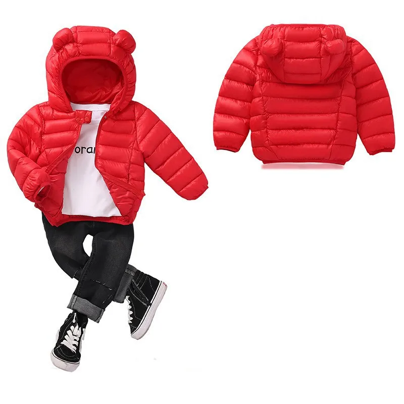COOTELILI Cute Bear Children's Parkas Winter Jacket For Girls Boys Infant Overcoat Winter Children Coats Warm Kids Jacket Baby  (4)