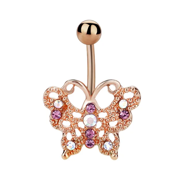 Beautiful Butterfly Belly Button Rings Sexy Navel Piercing Jewelry For