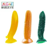 Baile Anal Toys Novelty Fruit Style Sucker Dildo Butt Plug Prostata Massage Gay Sex Toys For Men Erotic Sex Shop