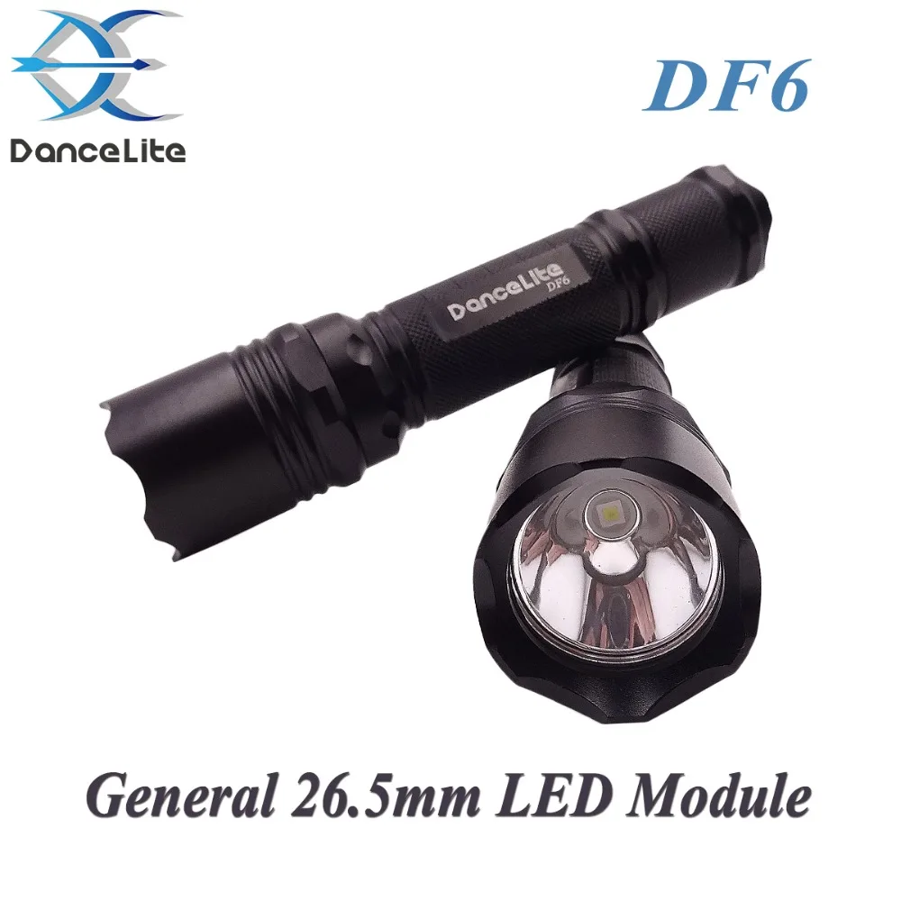 

1PC DanceLite EDC Portable DF6 XP-L Hi V3 REAL 10W Powerful Home LED Flashlight Torch Lantern Linternas