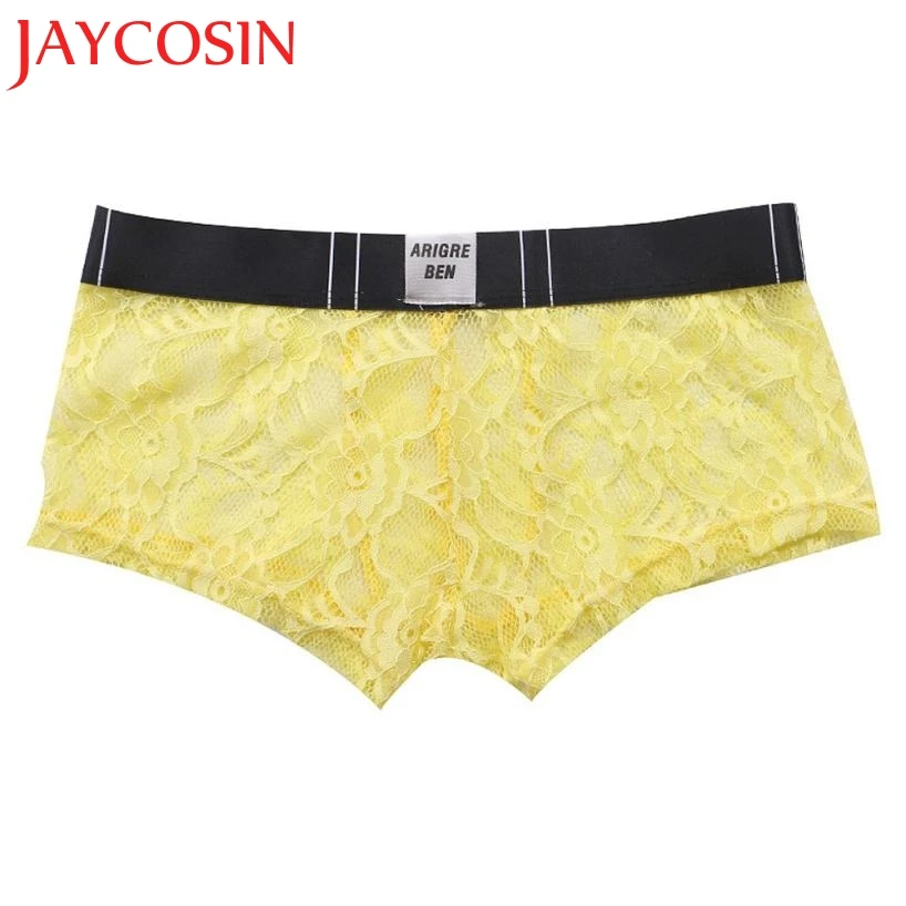 Мужские ультратонкие кружевные трусы JAYCOSIN комфортные Утягивающие с кружевом Jun 13