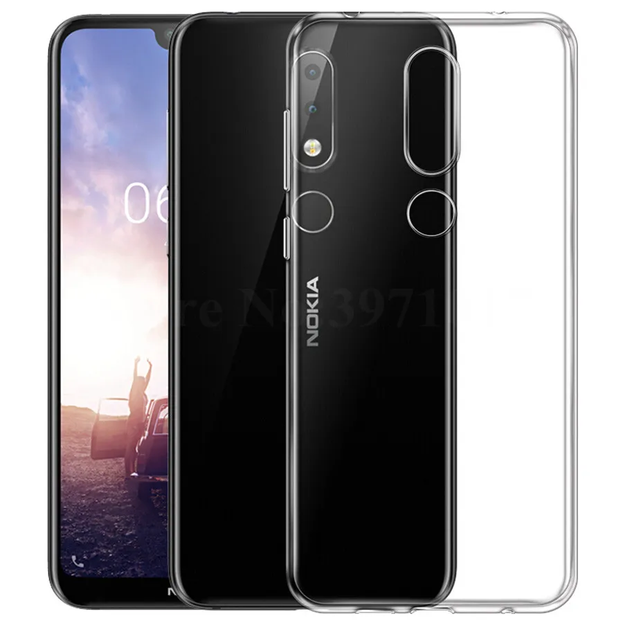 

For Nokia X6 2018 Soft TPU Case For Nokia 6.1 Plus Silicone Back Cover Premium Phone Clear Case For Nokia X6 2018 X62018 TA-1099