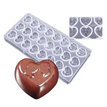 2 шт. Сделай Сам надпись Love Сердце Форма d Для мужчин и wo Для мужчин мужской и женский Форма Поликарбонат ручной работы ПК шоколадные формы пресс-формы