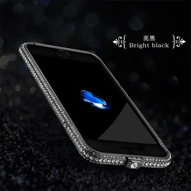 KINGMAS роскошный Алмазный алюминиевый бампер для iphone X XS пряжка с короной Рамка для iphone 6 6s 7 8 Plus металлический чехол для телефона чехол