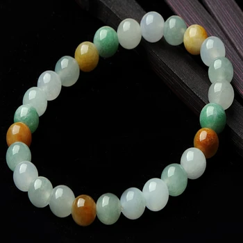 

A cargo of natural jade bracelet jade five colored female models with a certificate