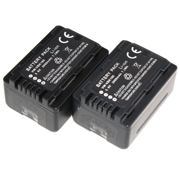 High Qualit 3pcs Battery + Charger VW VBK180 VW VBK180 VWVBK180