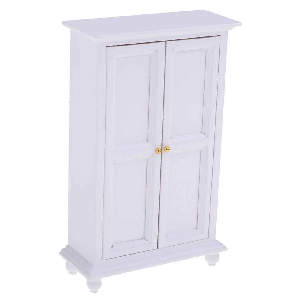 European Style 1/12 Dolls House Multifunctional Furniture – Cabinet, Collect Ark, Wardrobe - Dining Room Bedroom Accessories