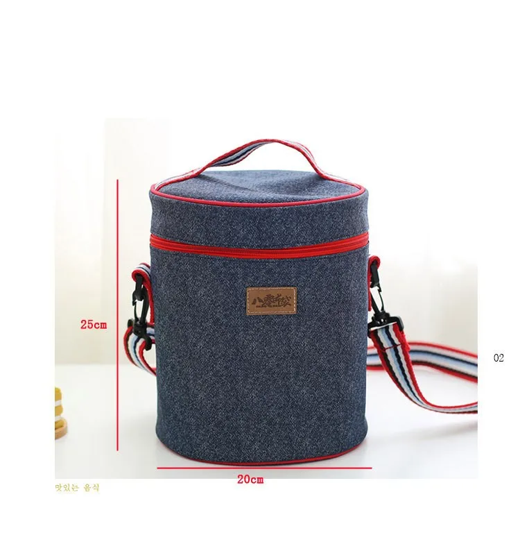 Lunch Tote Thermal Picnic Milk Food Box Aluminum Foil Insulation Cooler Bag Warm Keeping Storage Shoulder Tote Bags Package (4)