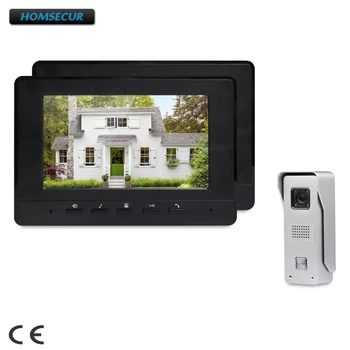 

HOMSECUR 7inch Wired Video Door Intercom System with IR Night Vision for Home Security XC002+XM707-B