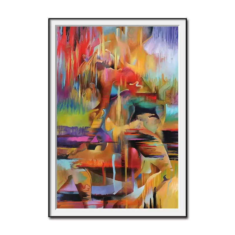 Abstract Art Male and Female Dancers Oil Painting On Canvas HD Print Wall Stickers For Home Living Room Bedroom Decorat | Дом и сад