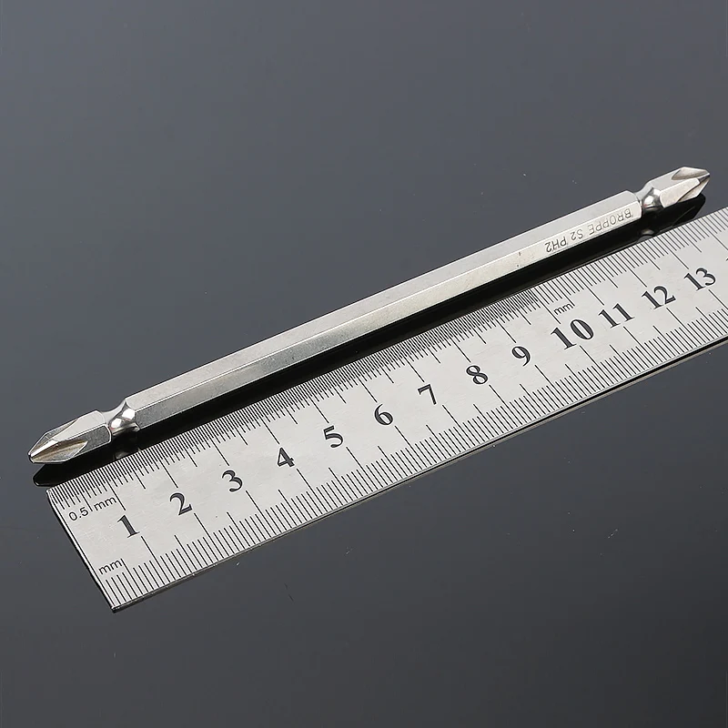 

1pcs 1/4" Double Head Screwdriver Bits 150mm Long Hex Shank Anti Slip Electric Set Dual Ended Magnetic Electric Screwdriver Bit