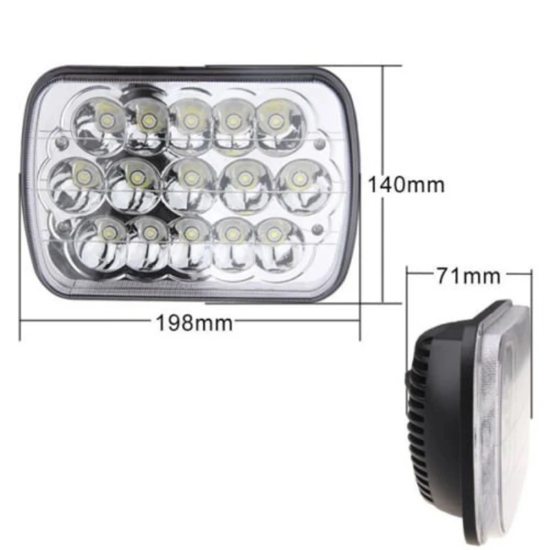 Универсальный 2 шт. 15 Вт LED сменная фара 5,5x7 светодиодный автомобиля довольно