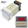 DH48S-S Programmable Double Time Delay Relay Socket cycle Timer Base Voltage DC 12V / DC 24V / AC 110V / AC 220V 5A ► Photo 1/5