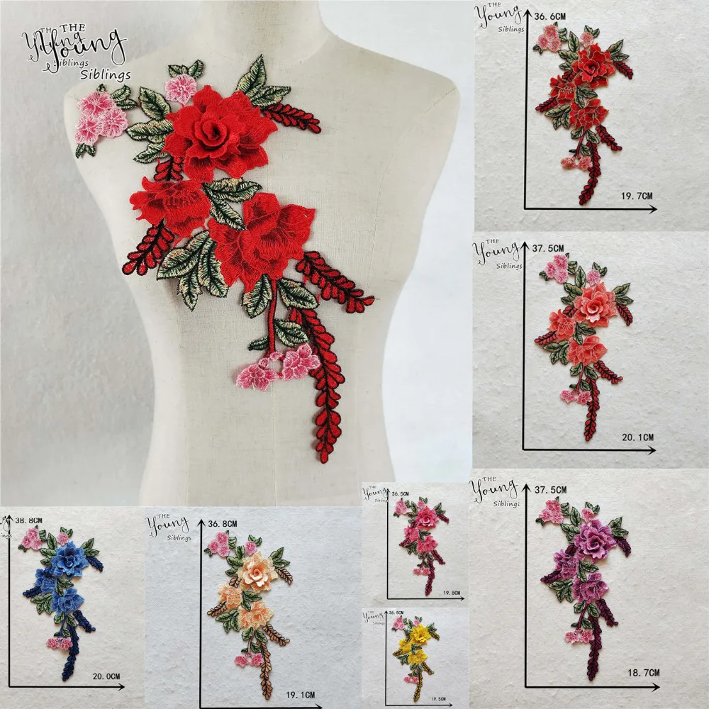 

New arrive Lace Collar Embroidery Applique Sewing Lace Neckline DIY Fabric Clothing Decoration Accessory 1pcs sell YL945-YL952