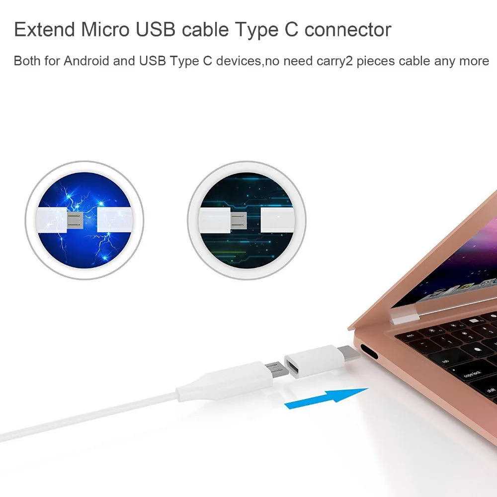 Адаптер Suntaiho Micro USB для USB 3,1 type-C для Xiaomi Lg G5 Nexus 5x6 p Oneplus 2 Macbook type C адаптер для мобильных телефонов