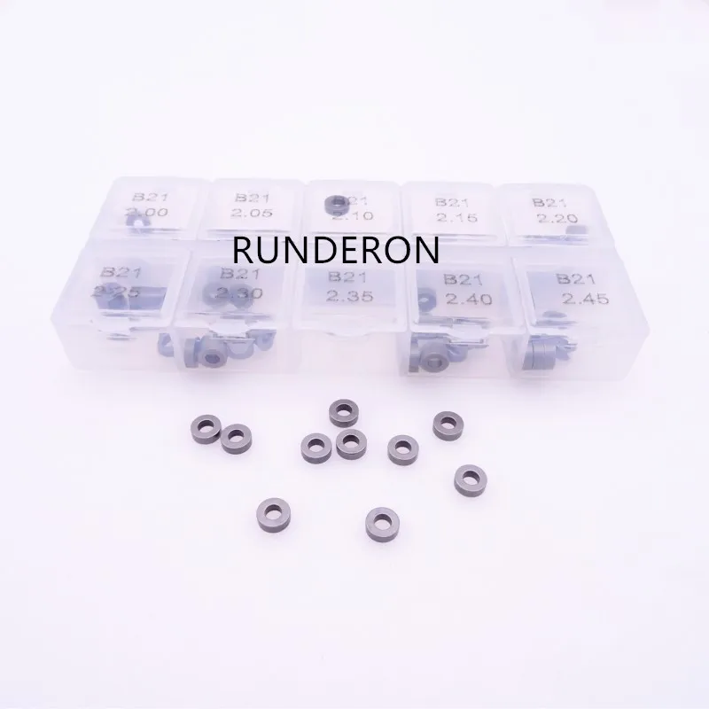 

B21 Washer Shim Common Rail Injector Repair Replacement Parts Adjusting Gasket Kit Size 2.00-2.45 for Denso 5471 6353 1211 8100