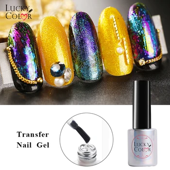 

10ML Nail Foil Starry Sky Transfer Gel Soak Off UV Transparent Nail Polish Transfer Glue Of Lacquer Varnish Nail Art Manicure