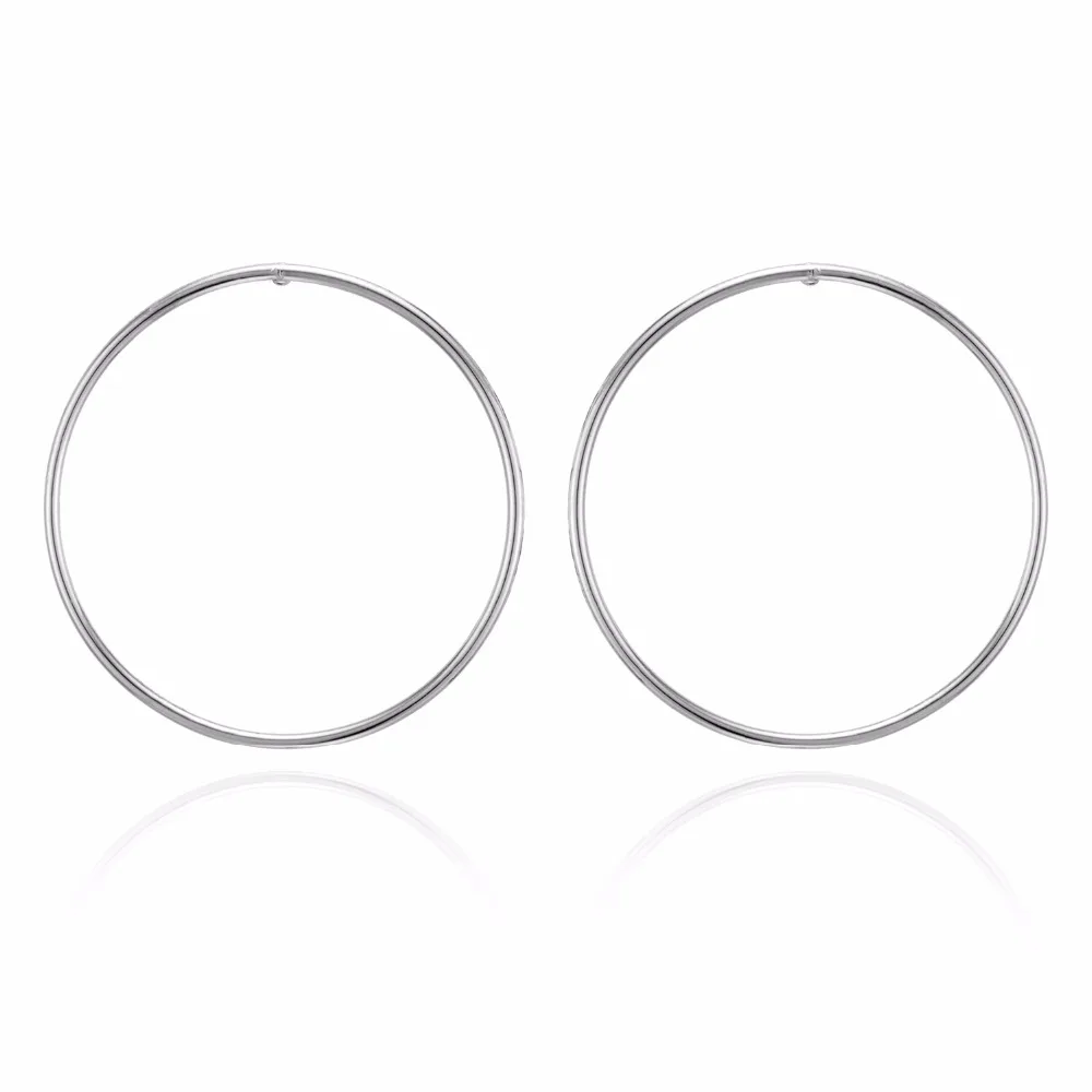 IPARAM Новые простые корейские модные большие круглые серьги-кольца для женщин геометрические серьги-обручи сережки Brincos Ювелирные изделия подарок - Окраска металла: E444-2