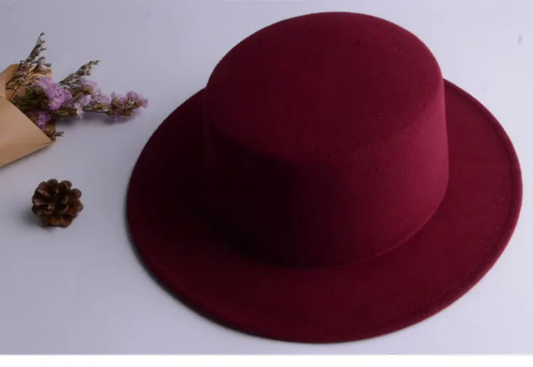 vintage wide brim black fedora hat pork pie hat fedora men ladies felt hats men women black hat women mens hats fedoras (11)