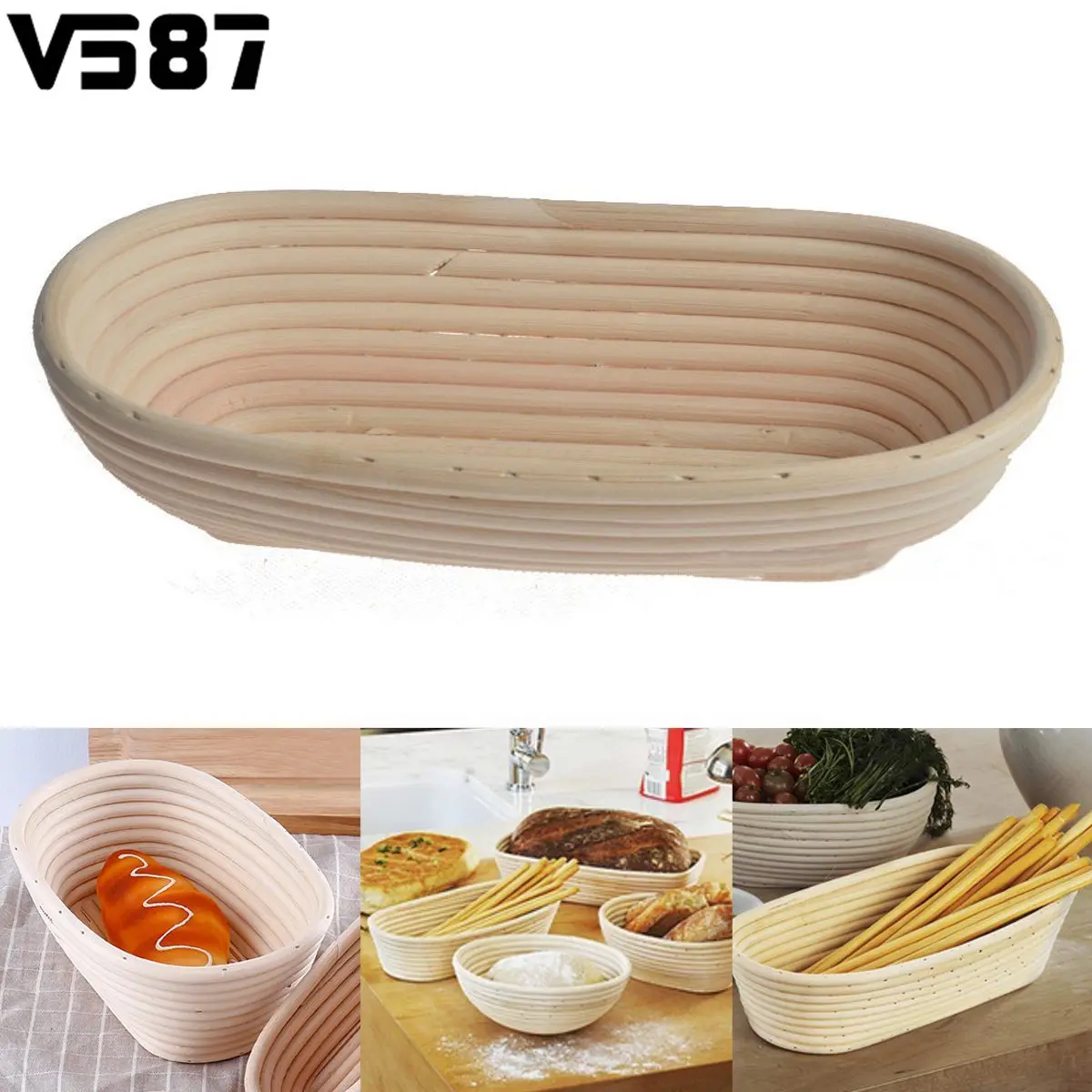 Buy 28cm Brotform Rattan Basket Oval Bread