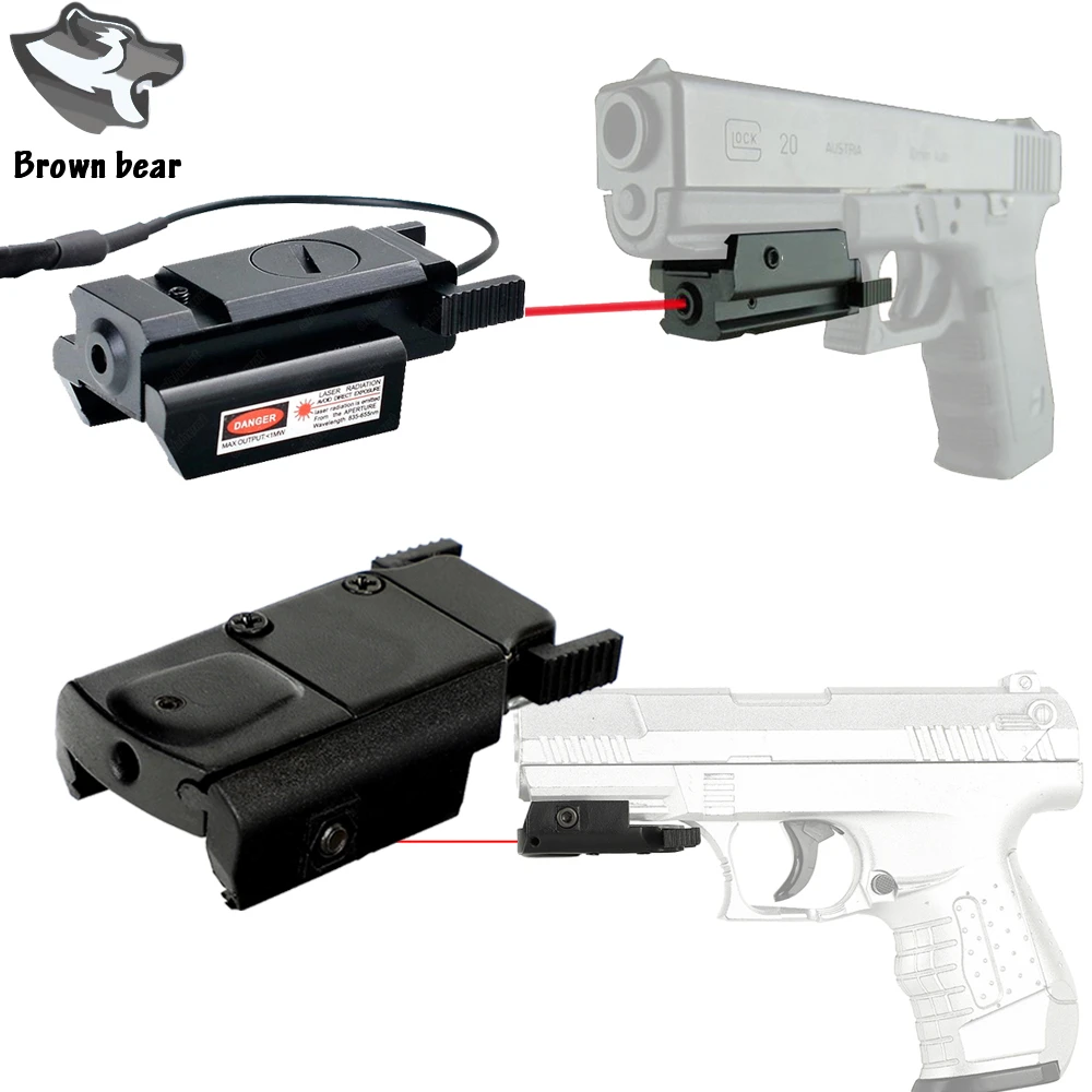 Tactical Adjustable Red Dot Laser Sight for Pistol 20mm Picatinny Rail Mount Tactical Adjustable Red Dot Laser Sight for Pistol 20mm Picatinny Rail Mount