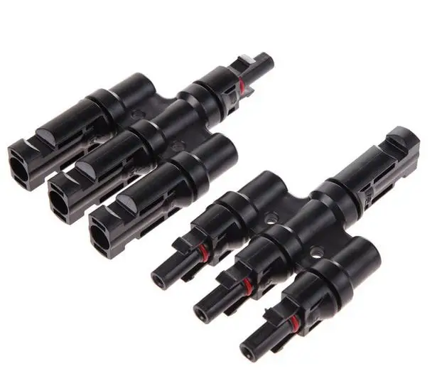 

1 pairs 30A 1 to 3 T Branch Solar MC4 Cable connector Coupler Combiner Splitter