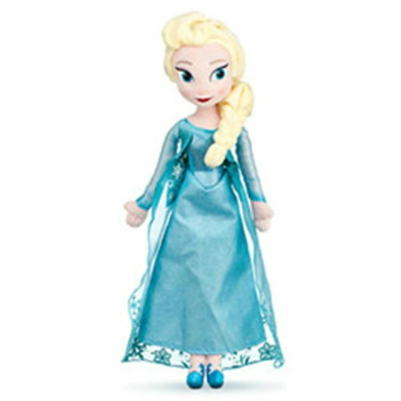 Disney Frozen 50 CM Anna Elsa Plush Doll Toys Cute Girls Toys Snow Queen Princess Anna Elsa Doll Girl Birthday Gifts