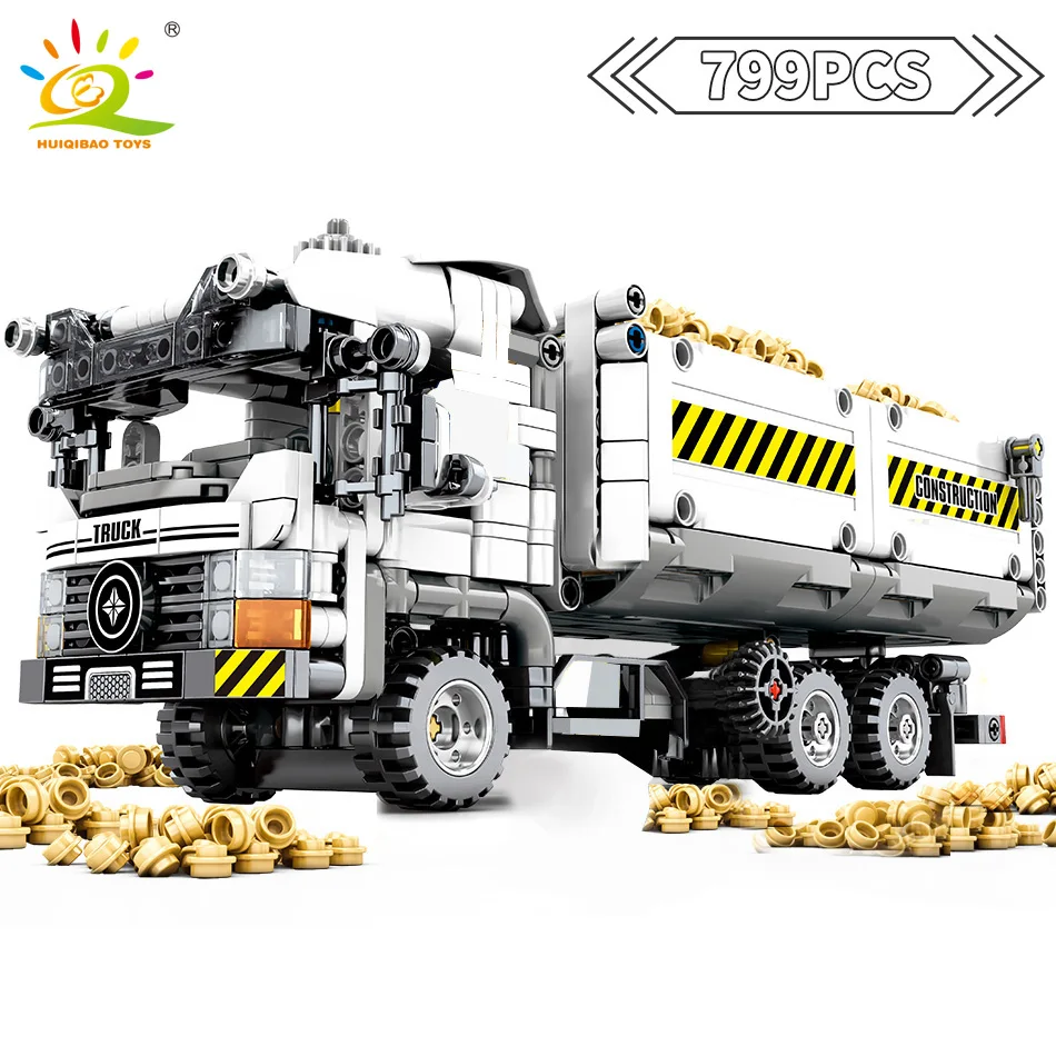 Продажа 799 шт. Technic Engineering Truck строительные блоки Совместимость с legoingly автомобиль кирпичи развивающие DIY игрушки для детей мальчиков