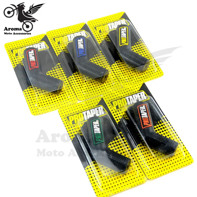 colorful moto shift case boot motorbike protection shoe shifter lever cover for protaper suzuki kawasaki  honda yamaha KTM dirt pit bike parts motocross accessories motorcycle gear shift lever rubber sock gear shifter