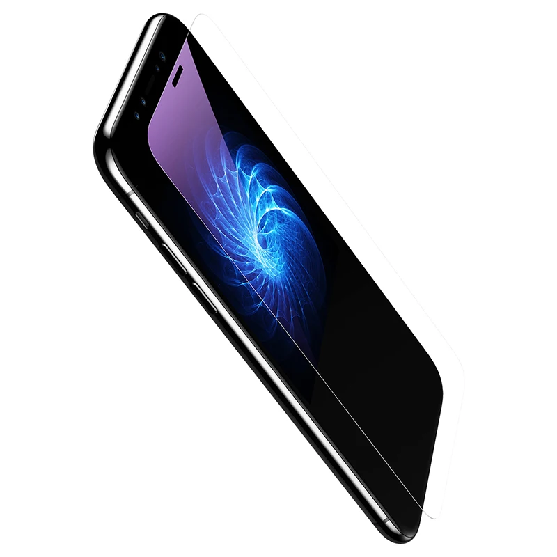 Ультратонкая защитная пленка Baseus для iPhone X 10, закаленное прозрачное защитное стекло с защитой от царапин для iPhone X - Цвет: Anti Blue Light