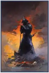 Смерть дилера три-FRAZETTA Art Wall Decor Шелковый плакат