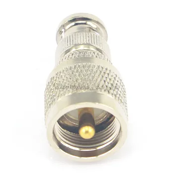 

10 Pieces BNC - UHF adapter BNC Plug male to UHF Plug male straight RF connector adapter