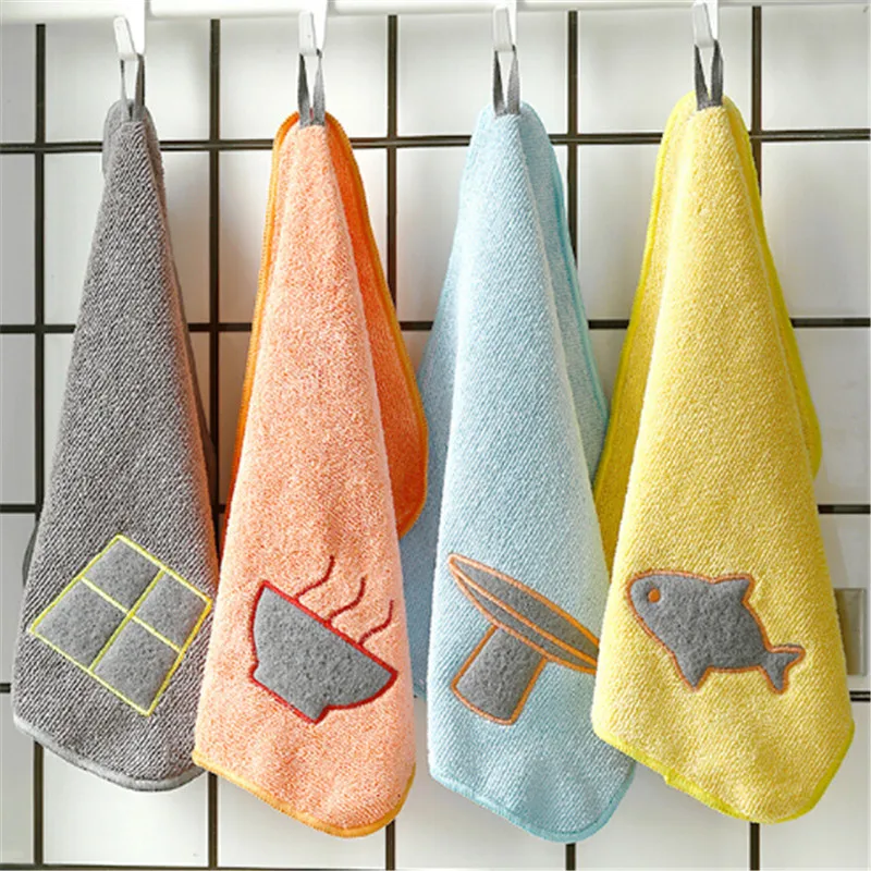 

Microfiber Kitchen Towels Super Absorbent Table Wipe Dish Washing Cloth Household Cleaning Towels New Arrivals