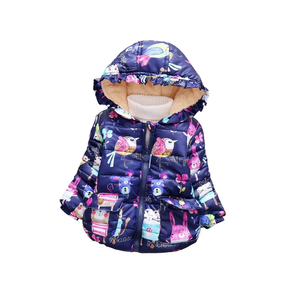 BibiCola/зимнее пальто для маленьких девочек зимняя хлопковая куртка для девочек детские куртки пуховое пальто детское пальто