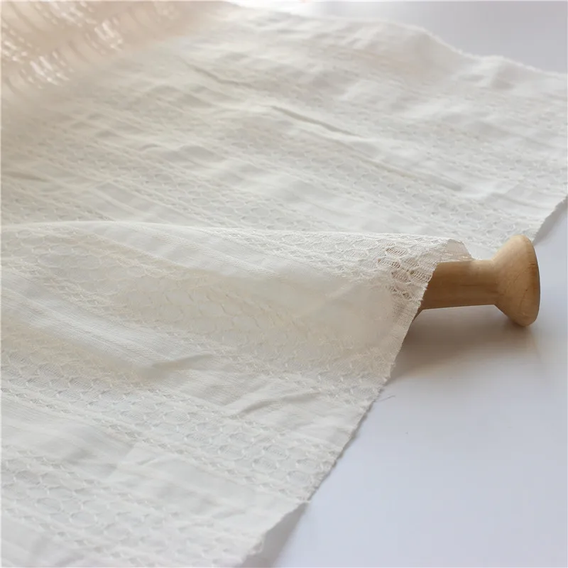 100x150 см Белая Квадратная ажурная кружевная ткань с вышивкой для детей и женщин, летняя хлопковая ткань, ажурная кружевная ткань