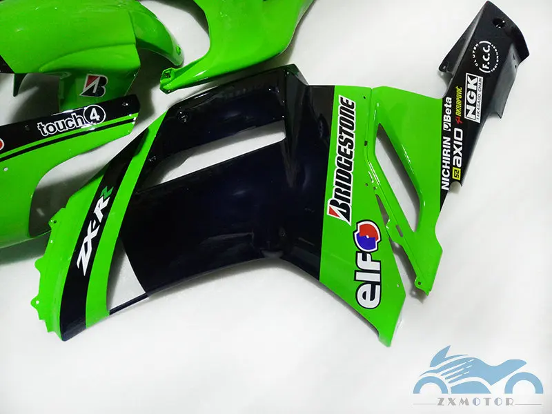 Обтекатели на заказ комплект для KAWASAKI Ninja 2007 2008 ZX6R мотоциклетные спортивные Обтекатели ZX 6R 636 07 08 зеленый черный aftermarkes