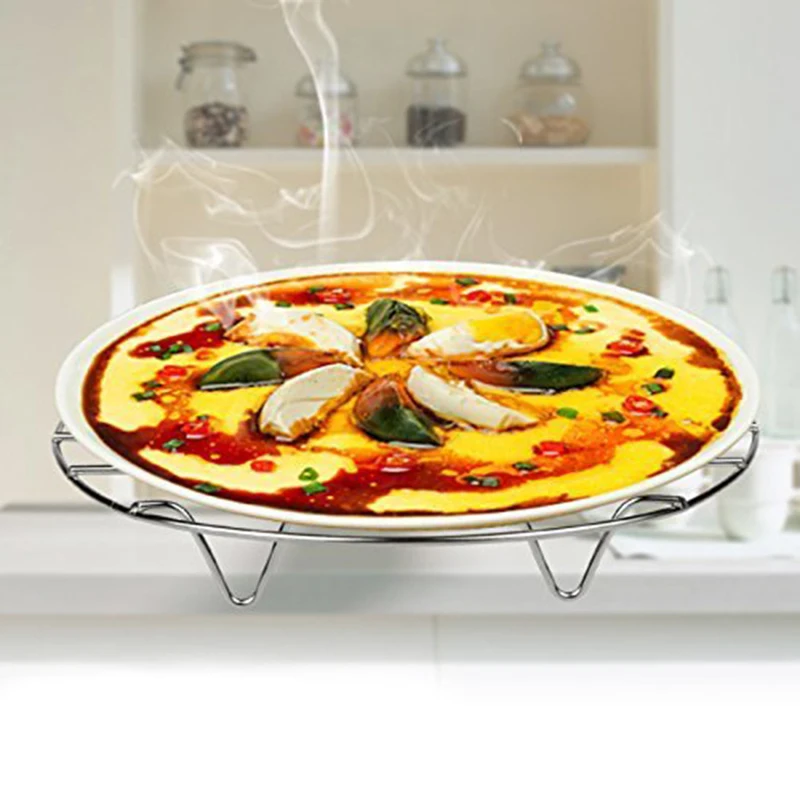 

Cooking Rack Round Fit for Air Fryer 304 Stainless Steel Baking and Cooling Steaming Rack Wire Stand Cookware Instant Pot Pres