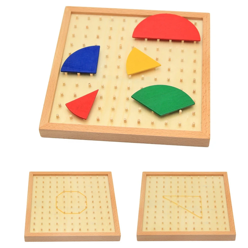 Wooden Montessori Toys Math Circle Score Board Preschool Educational Learning Toys For 1 2 3 years olds Birthday Gift ME2342H