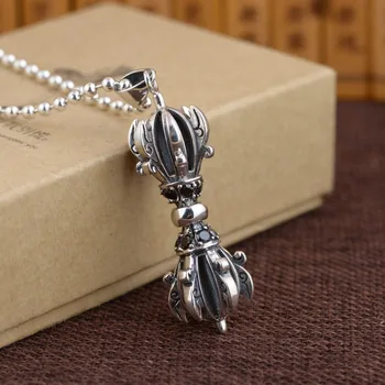 

S925 Silver Wholesale Antique Craft Vajra Crafts Pendant