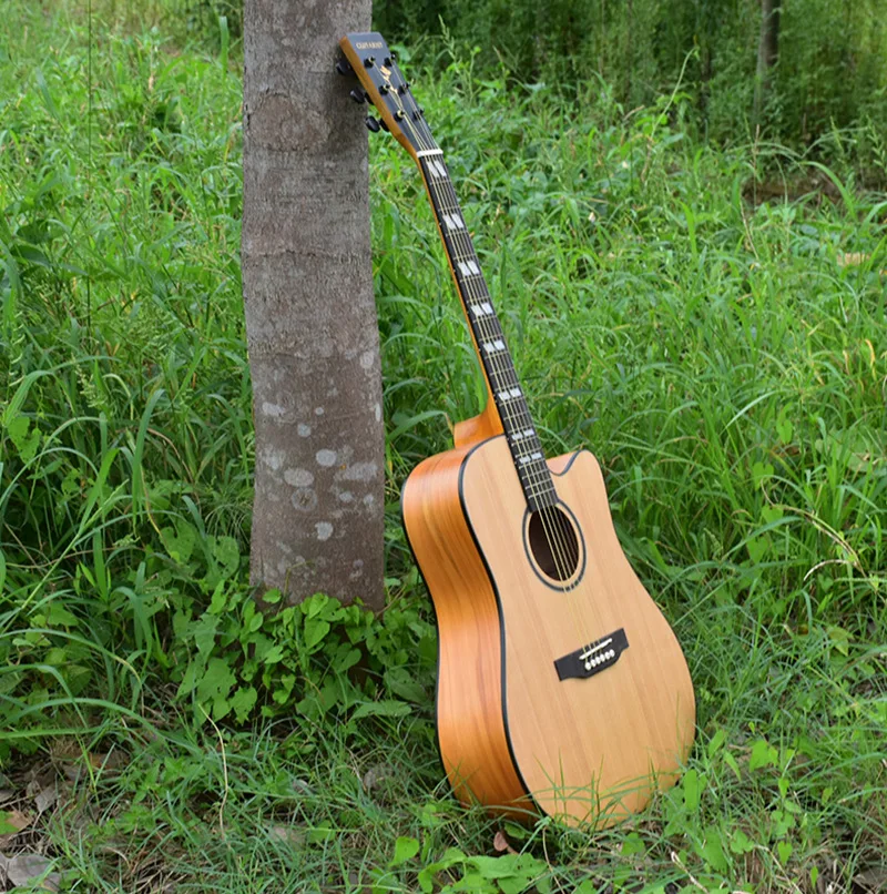 Гитара для начинающих студентов, женская, мужская, для начинающих, для практики, 41 дюймов, акустическая гитара