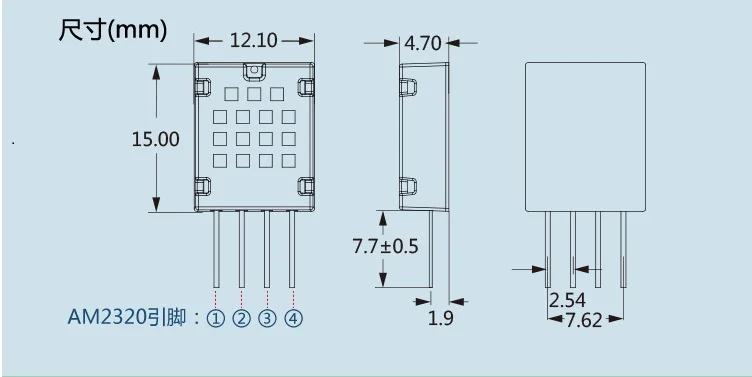 DHT22 AM2302 DHT11 AM2320 Digital Temperature Humidity Sensor Module Board Ultra-low Power High Precision 4PIN 4P